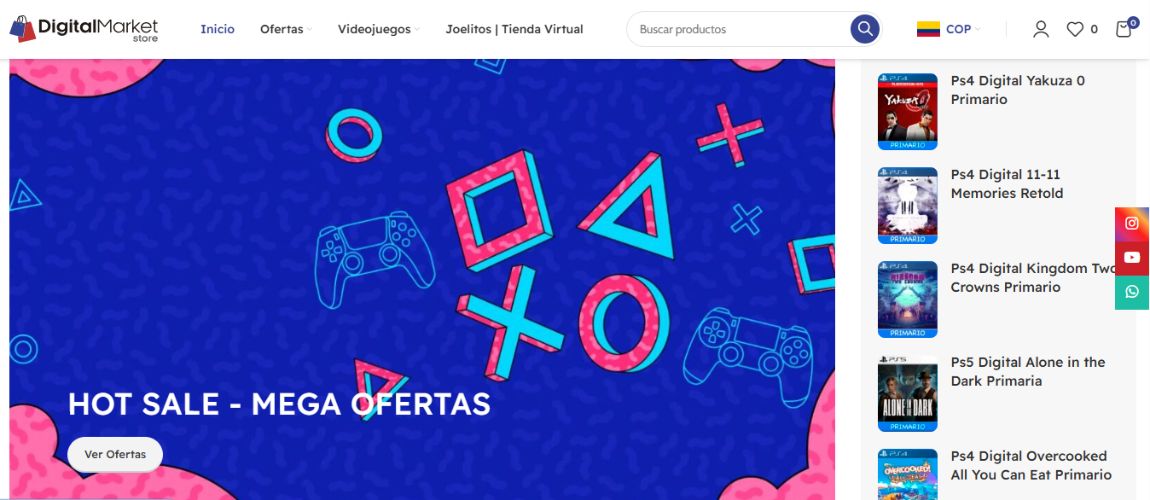Tienda de Videojuegos Digitales